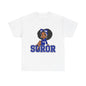 Soror Cartoon Girl T-Shirt | Black Girl Magic, Blue Accents